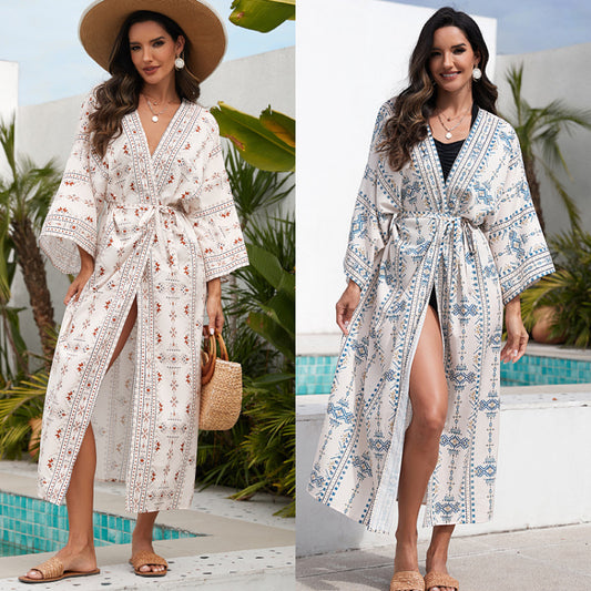 Bikini sun protection resort maxi dress