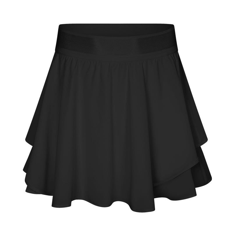 Anti-flashing fake two-piece quick-drying sports short skirt