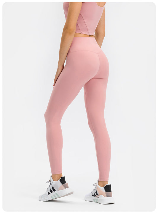 Abdomen slimming, tight-fitting, nude feeling, butt-lifting tight sports pants