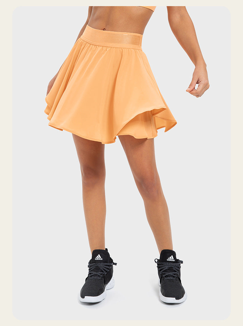 Anti-flashing fake two-piece quick-drying sports short skirt