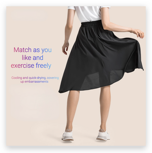 Anti-flashing band, breathable and quick-drying sports short skirt